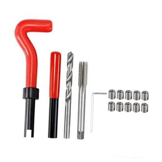 M14x1.5 Thread Repair Kit, 15PC Stainless Steel Helicoil Insert Set