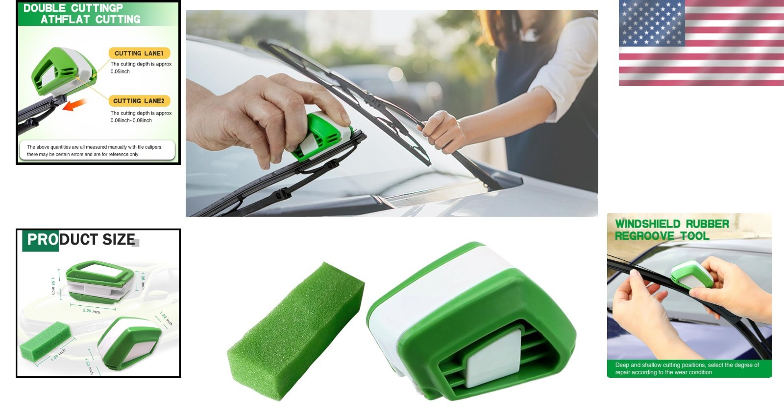 Universal Vehicle Wiper Restorer – Handy 4-Inch Regroover for Emergency Repairs