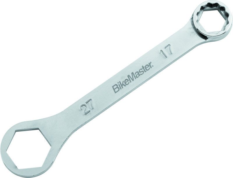 BikeMaster Rider Wrench – 27mm 6-Point & 17mm 12-Point, Compact Power Sports