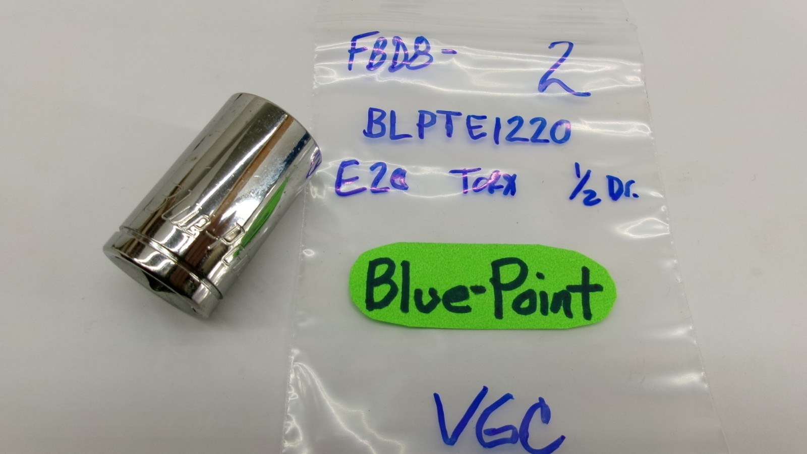 Blue Point tools 1/2″ drive E20 Inverted TORX BLPTE1220 Nice!