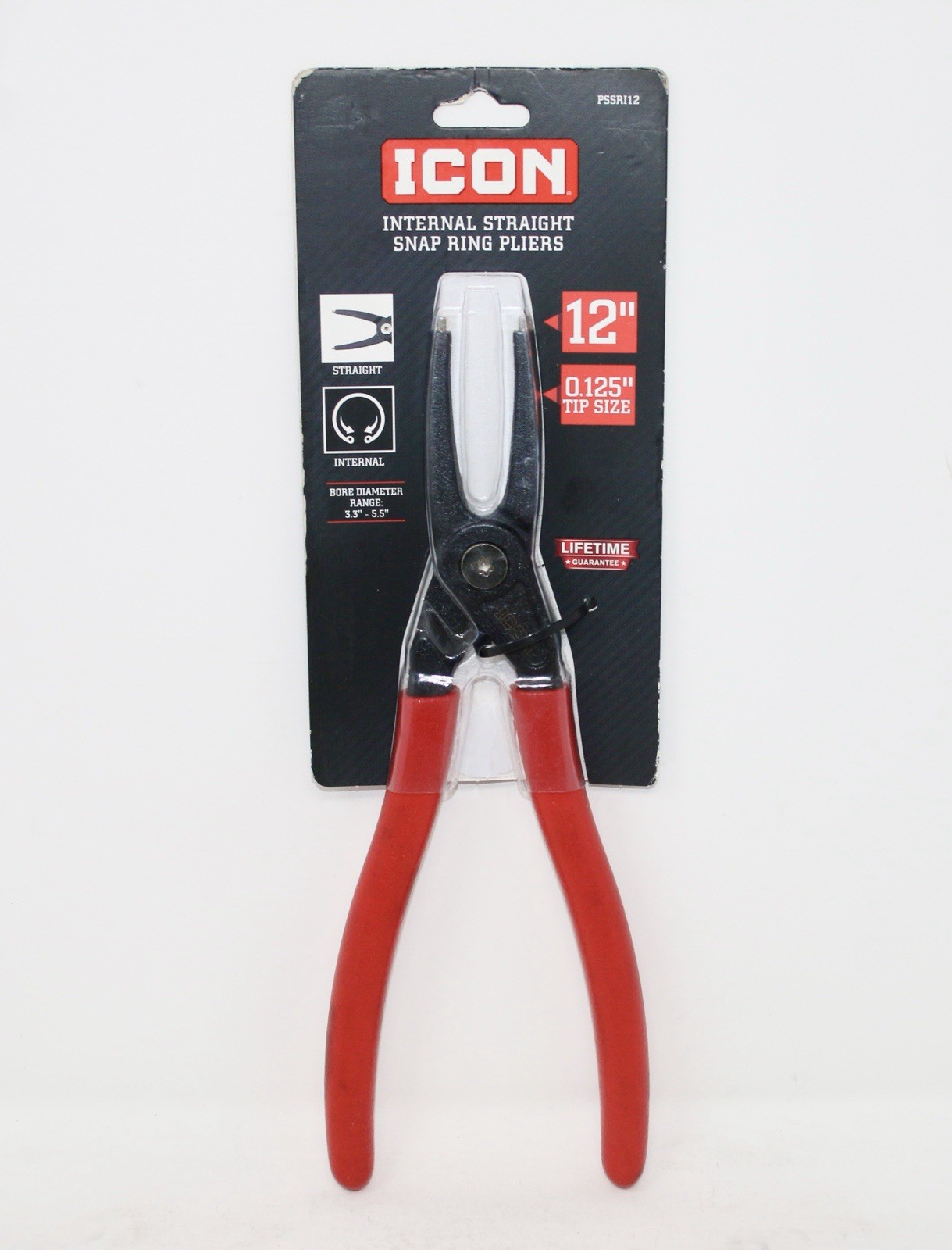 Icon PSSRI12 12 in. Internal Straight Precision Snap Ring Pliers 57799 BRAND NEW
