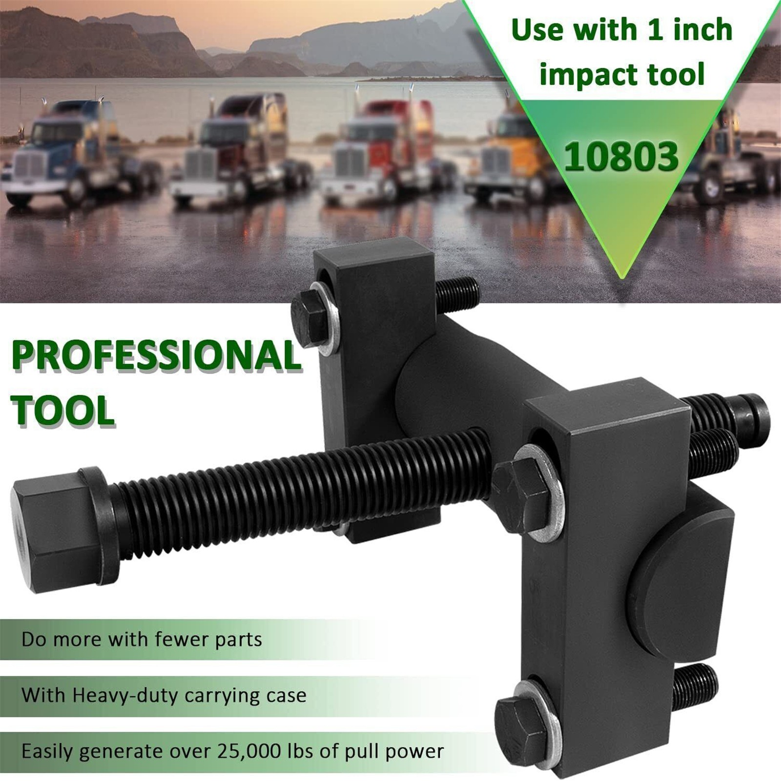 10803 Heavy-Duty Yoke Puller 60050 Yoke Remover Tool Kit For Mack and Volvo