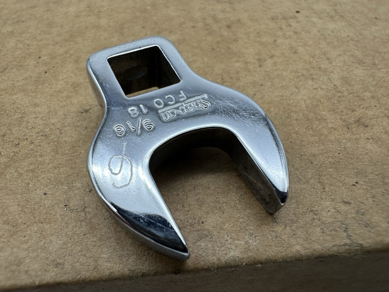 Snap On FCO18 – 3/8″ Drive 9 /16″ Open End Crowfoot Wrench Ships Free
