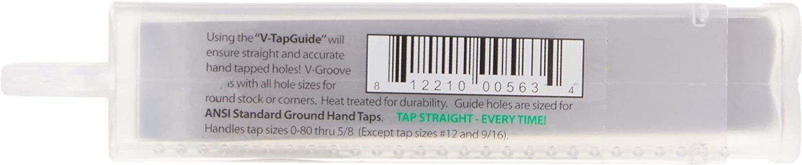 Lightweight V-Tap Guide for Accurate Tapping – 0-80 to 5/8″, Pocket Size