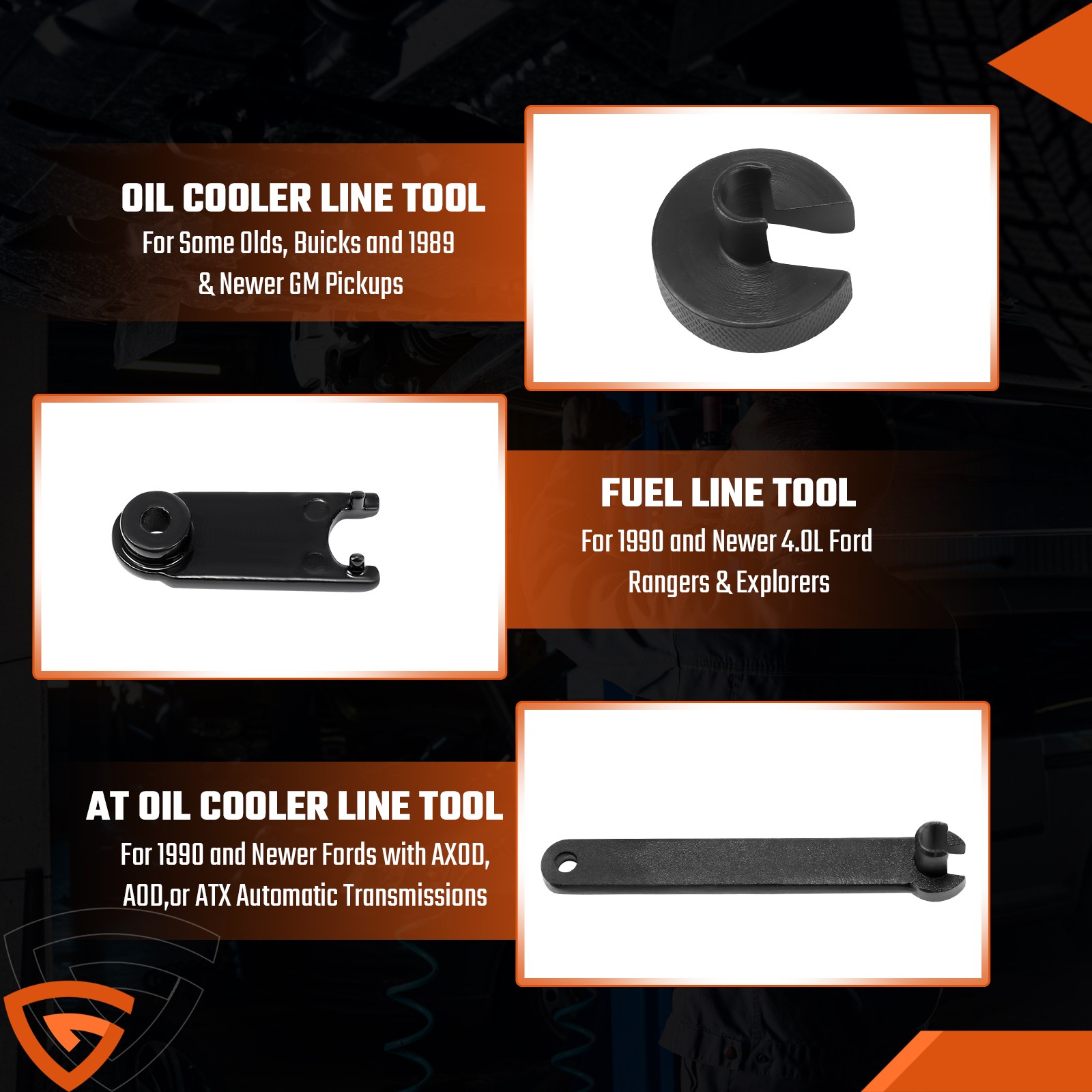 Line Disconnect Tool Kit for Mechanics Aluminum Alloy Plastic Blue Case