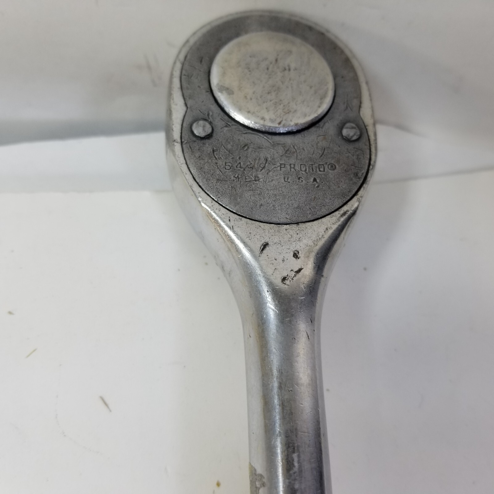 Vintage Proto Professional 1/2″ Drive Ratchet Model 5449 Made in the USA 10″