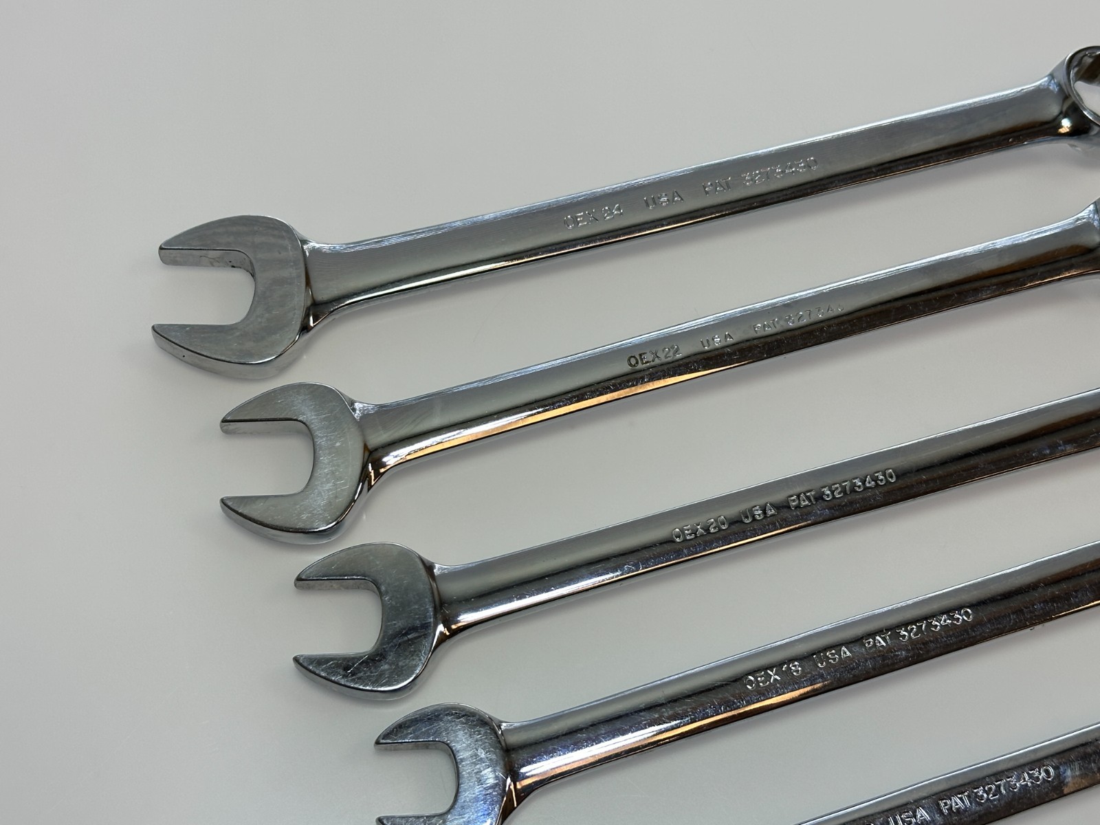 🇺🇸 Snap On Tools USA 7pc 12-Point SAE Combination Wrench Set (3/8–3/4″) OEX707