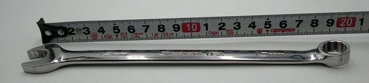 Snap-on SOEXM12 12 mm 12-Point Metric Flank Drive Plus Combination Wrench