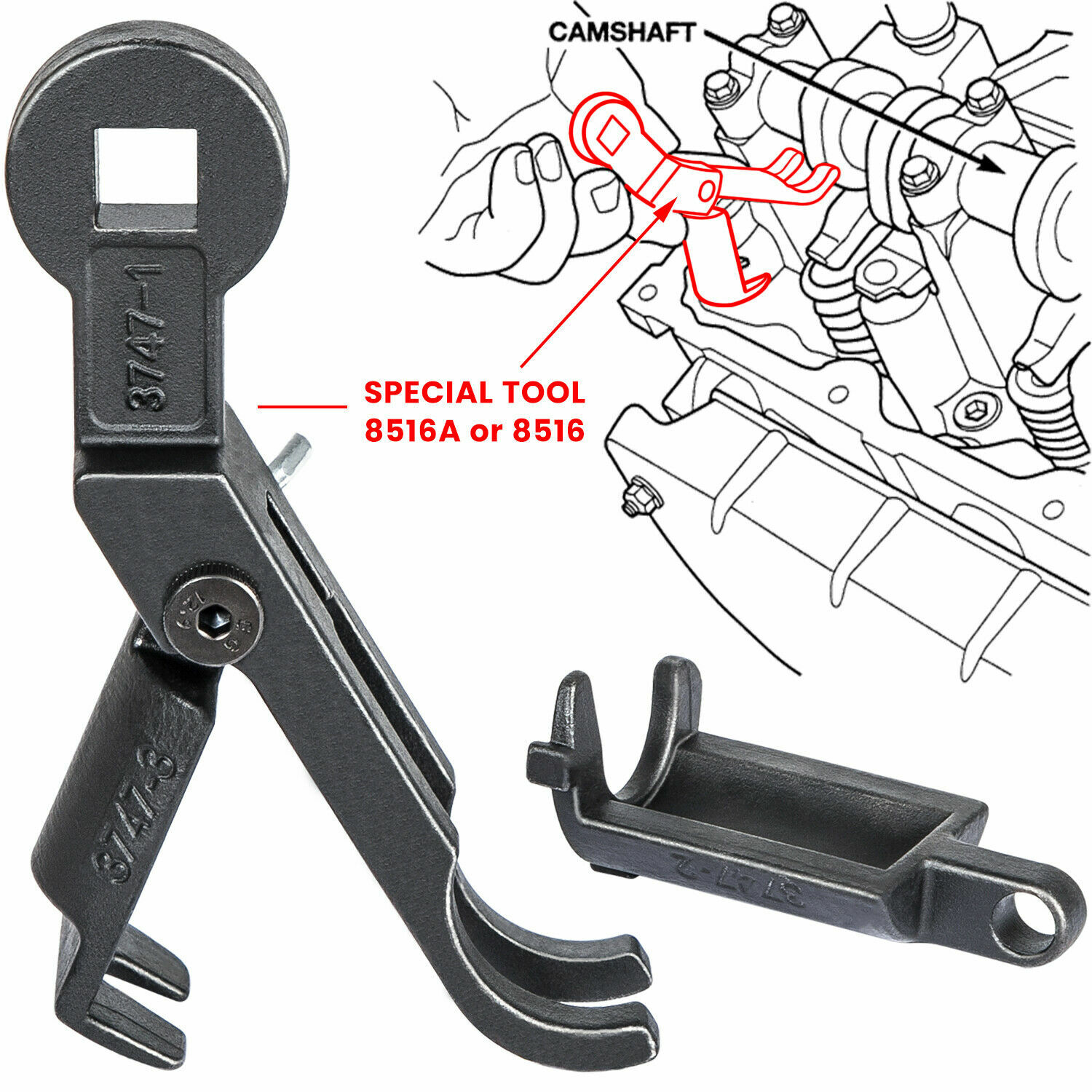 Rocker Arm Remover Installer & Valve Spring Compressor for Dodge Jeep 3.7L & 4.7