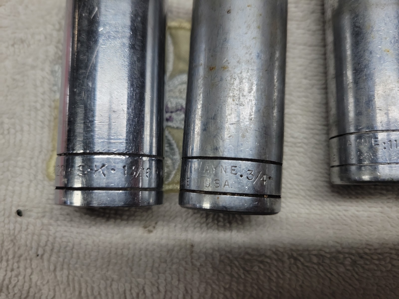 S-K Tools Over 80 S&K 1/4″ 3/8″ 1/2″ Drive Sockets Shallow/Deep, 6/8/12 Point