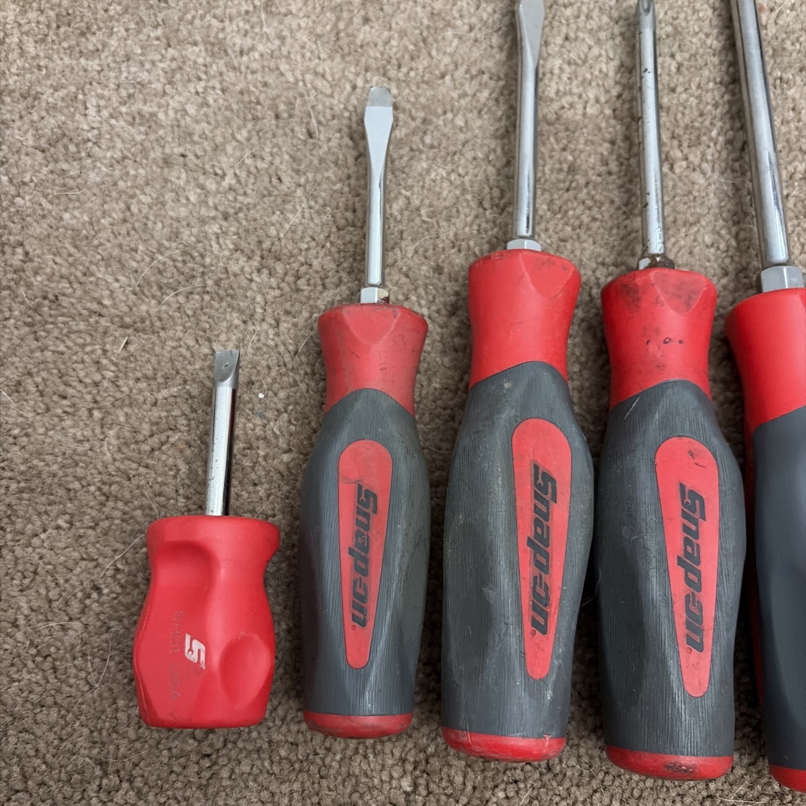 Snap On 5 Piece Screwdriver Set Red