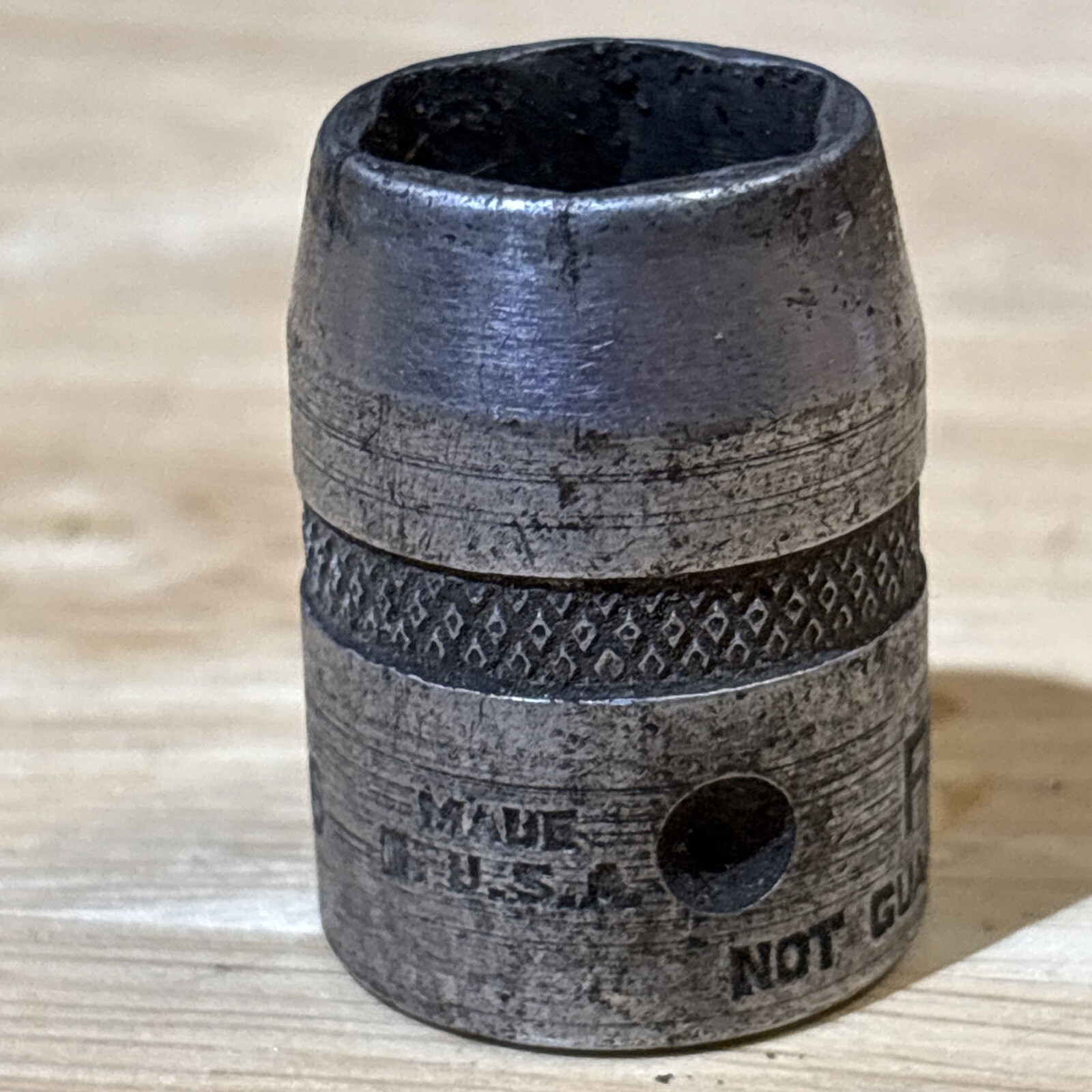Bonney 9/16″ Shallow Socket 1/2″ Drive 6 Point Knurled F18 Vtg USA READ!