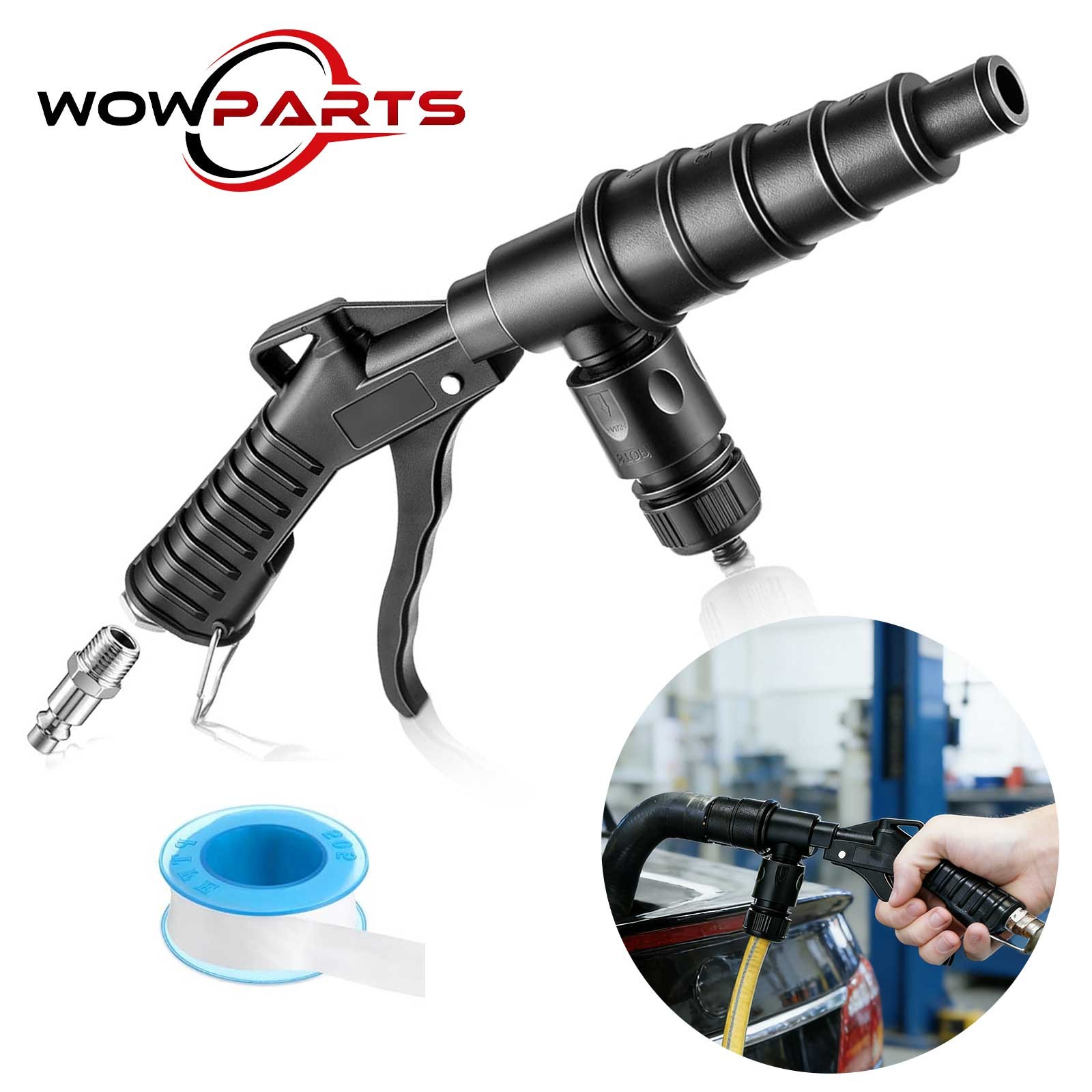 Coolant System Flush Gun Radiator Flusher Air Water Kit Nozzle for 19-40mm Hoses