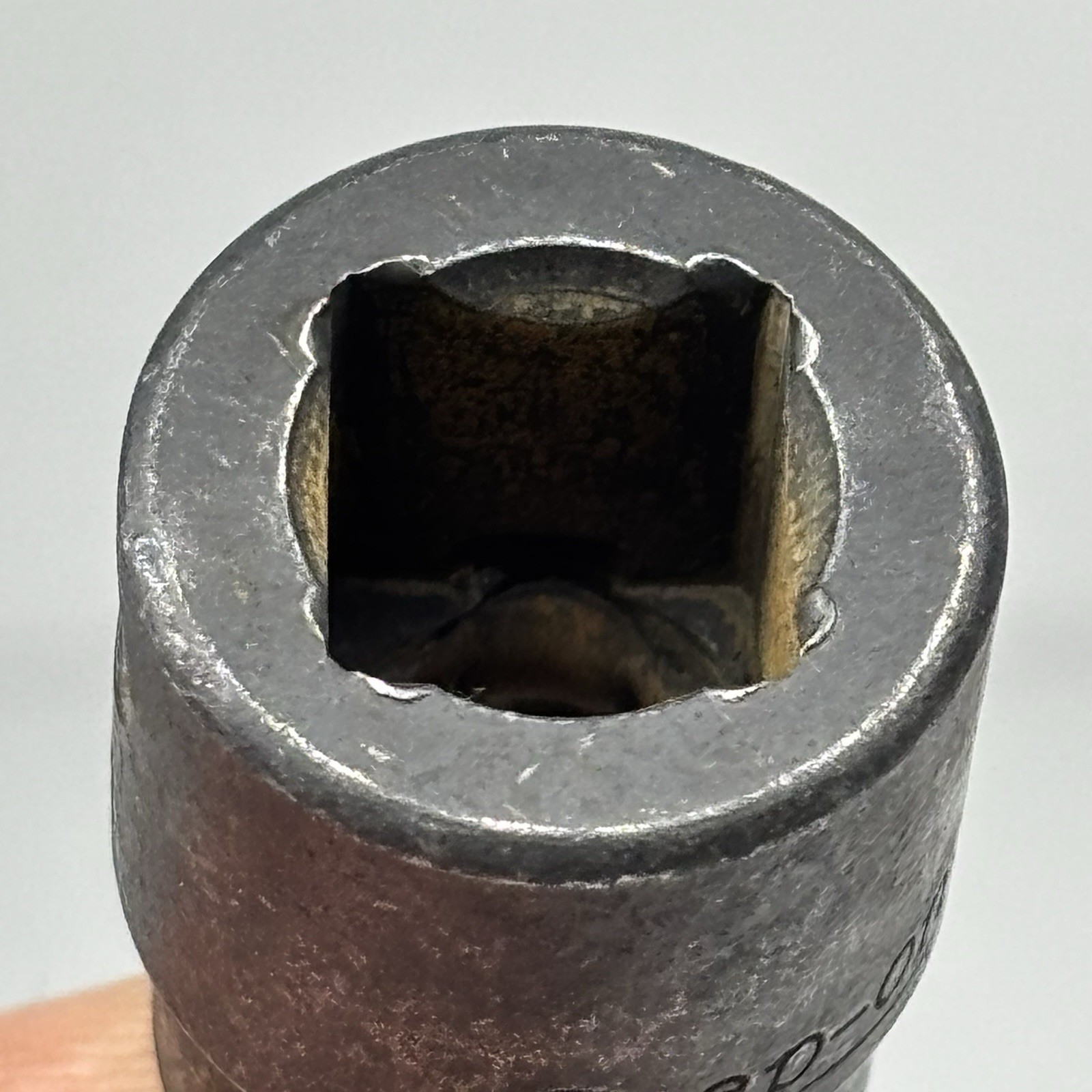 Snap On Tools IMF140 3/8 Dr 6Pt SAE 7/16 Flank Dr Shallow Impact Socket USA 1991