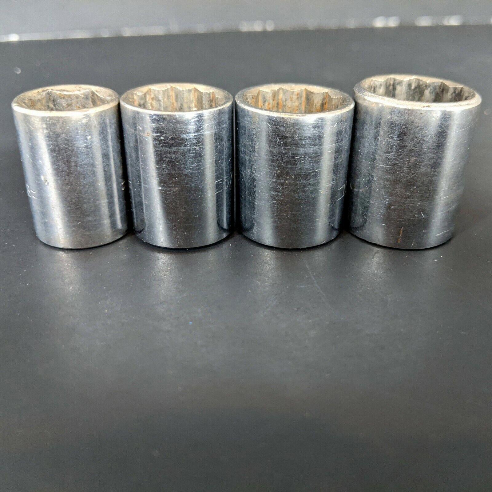 Husky USA 9/16 5/8 11/16 3/4 Sockets (12 Point & 6) 3/8″ Drive