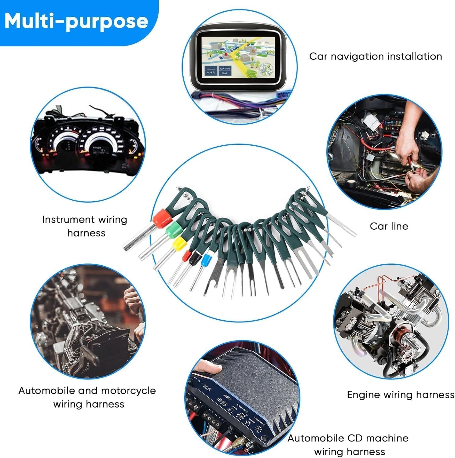 Brand New Kit 172 Pcs Electrical Connector Pin Removal Tool Set in Waterproof…