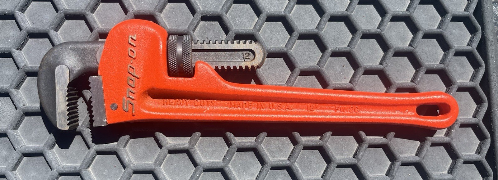 Snap On Tools Adjustable 12” Heavy Duty Wrench – PW12C New!