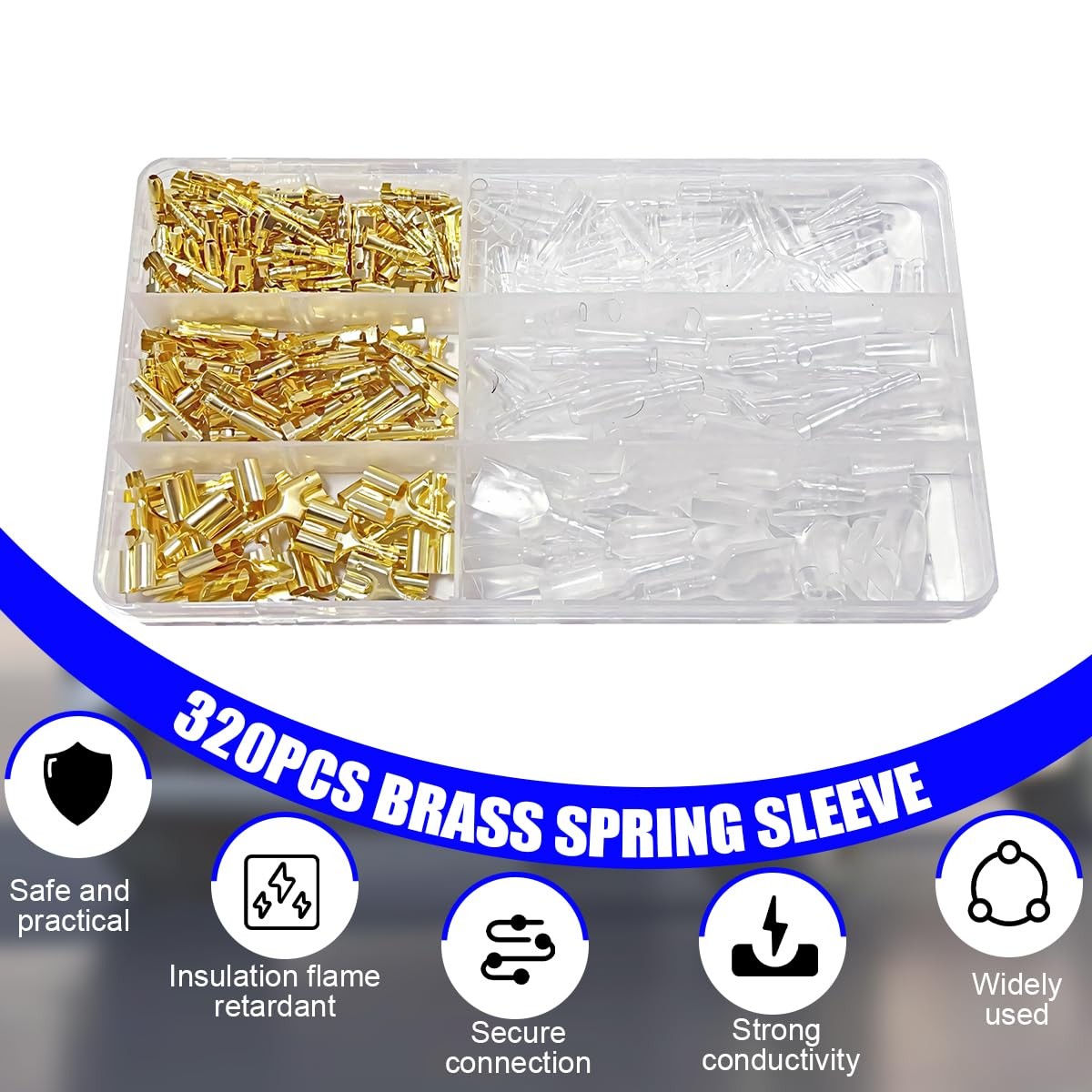 HZEL 320PCS Bullet Wire Connectors Kit, 3.9mm 3.5mm Male Yellow/Transparent