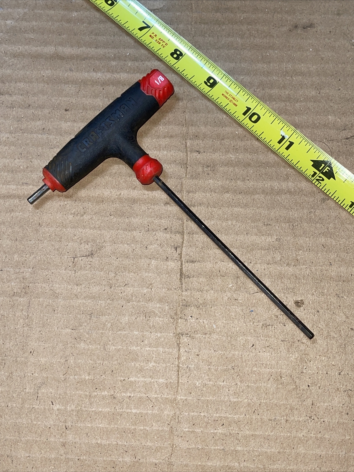 Craftsman 1/8 In SAE T Handle Hex / Allen Wrench Double Tip 1/8″