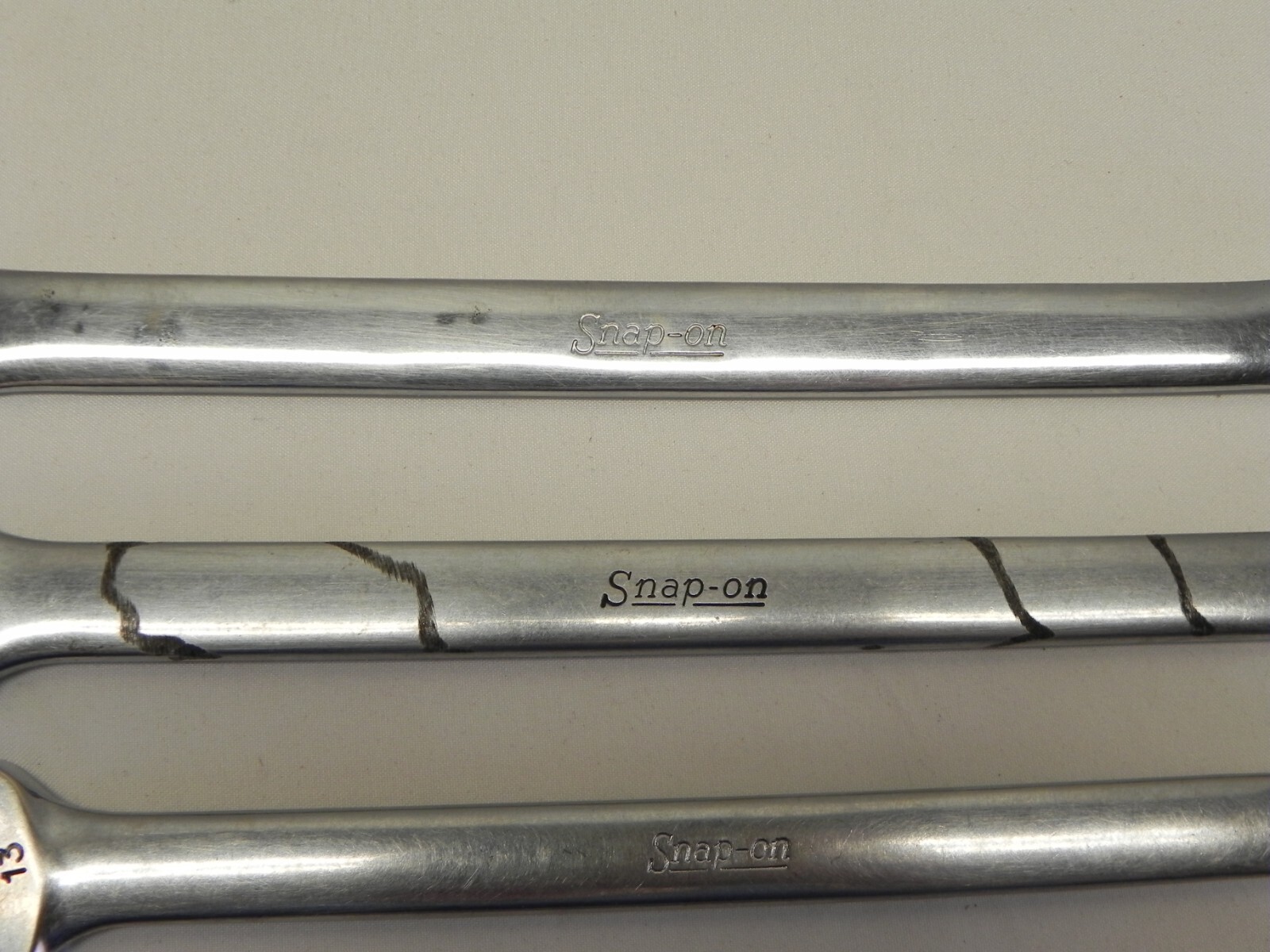 Snap-On 4 Piece 12 Pt Metric Flank Drive Combination Wrenches OEXM Series