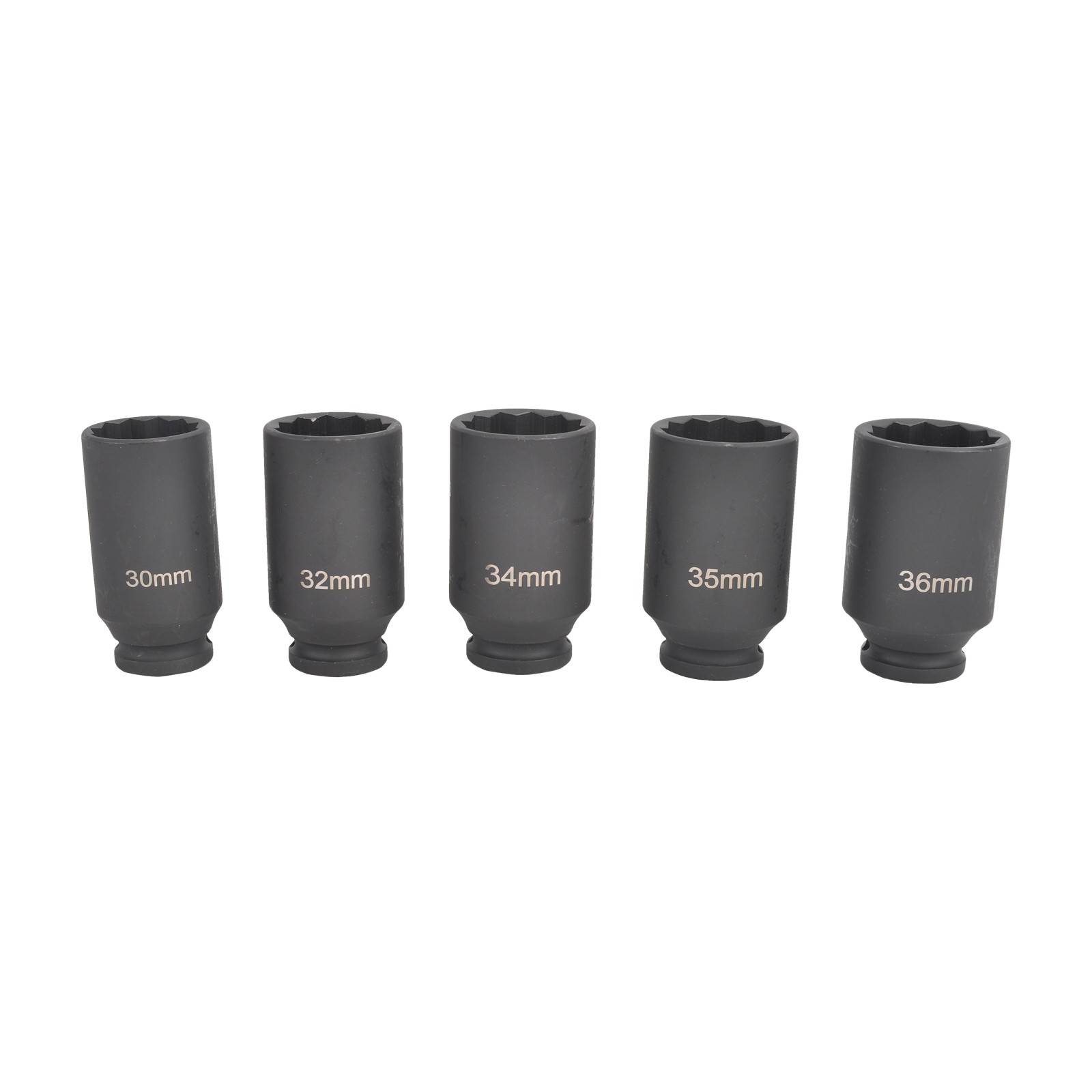 1/2″ Drive 12 Point CR-MO Deep Axle Nut Impact Socket -30mm,32mm,34mm,35mm,36mm