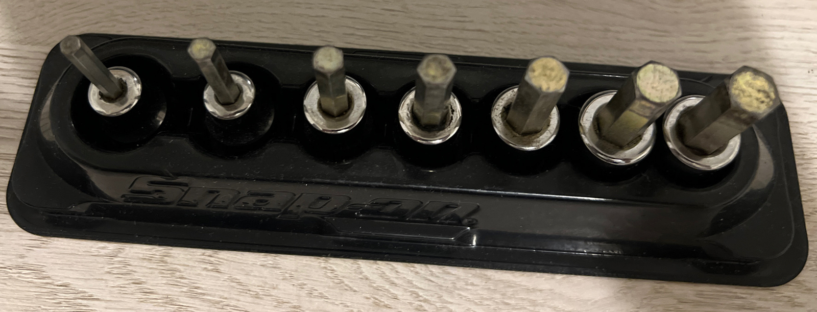 Snap On Tools 3/8″ Drive 7 Pc Metric Hex Socket Set 207EFAMY 4-10mm With Tray