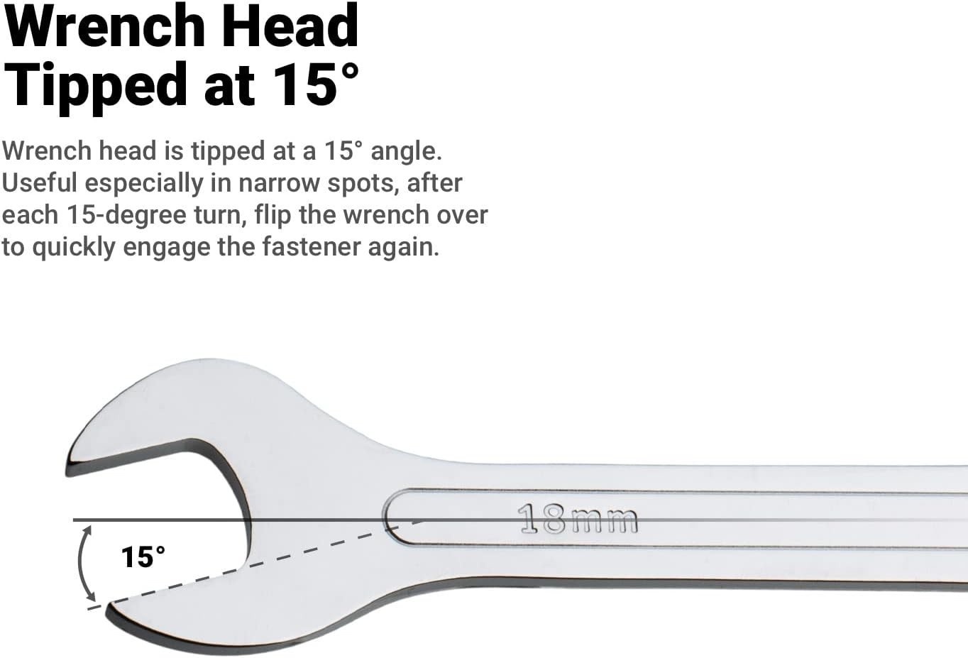 Precision 12mm x 13mm Super-Thin Wrench with Angled Head – Lightweight & Durable