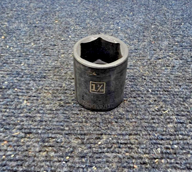 Kobalt 85314: Standard (SAE) 1/2″ Drive 1-1/16″ 6 Point Impact Socket Individual