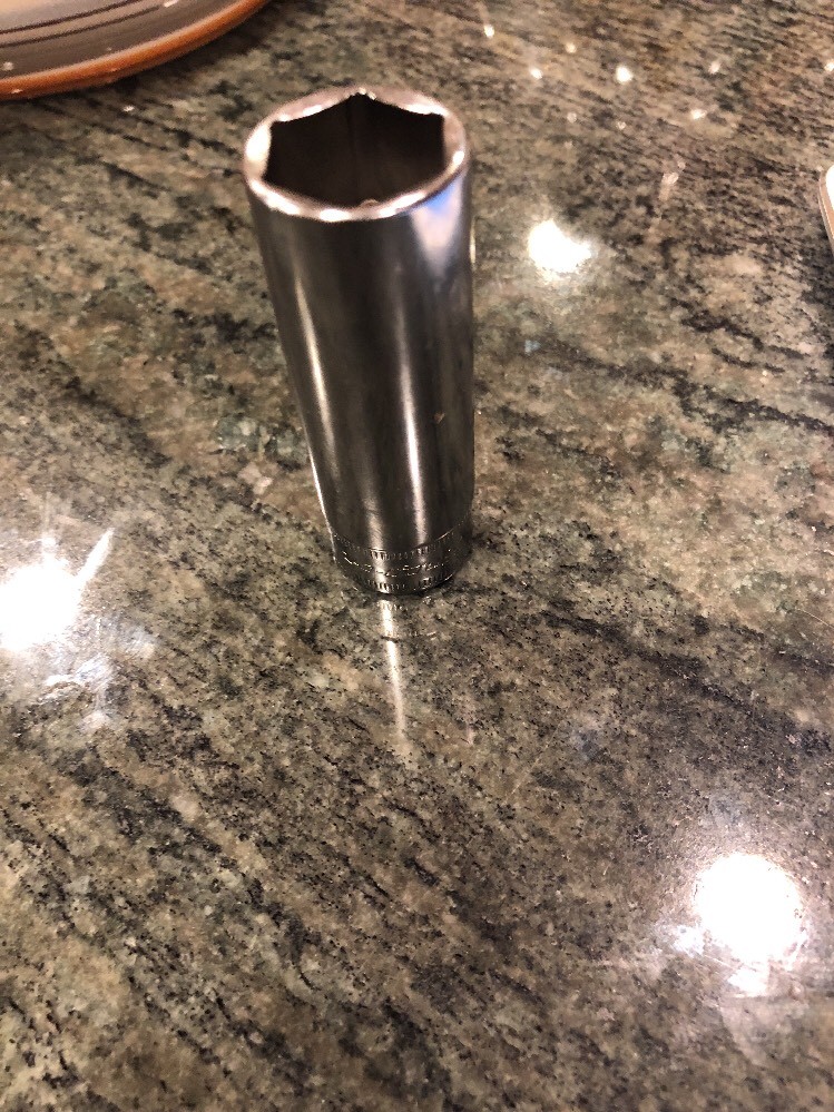 Snap-On sfsm17 17mm metric 3/8″ drive 6 point deep chrome socket