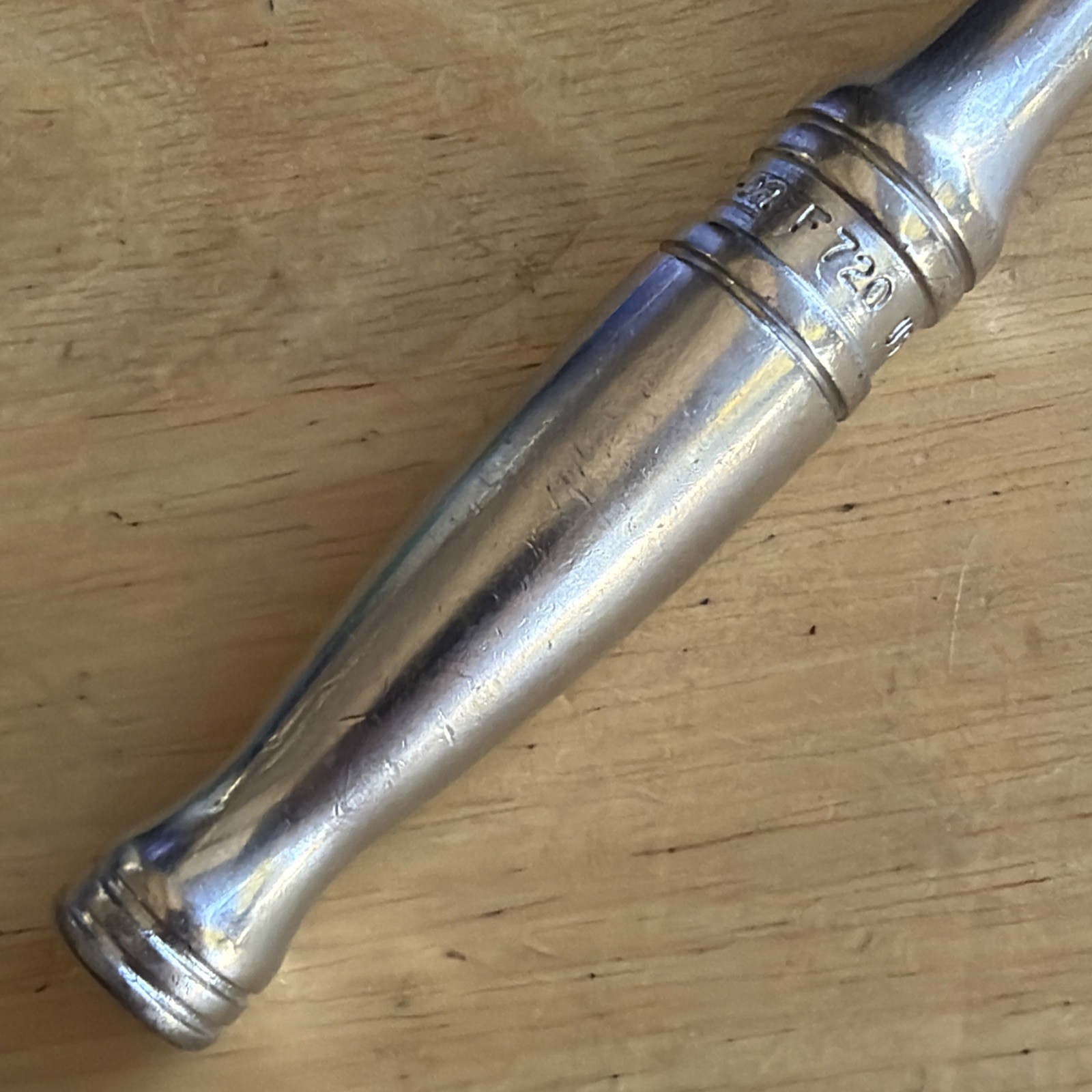 Snap On Tools 7-3/8″ Long Ratchet 3/8″ Drive F720 Vtg Made in USA READ!