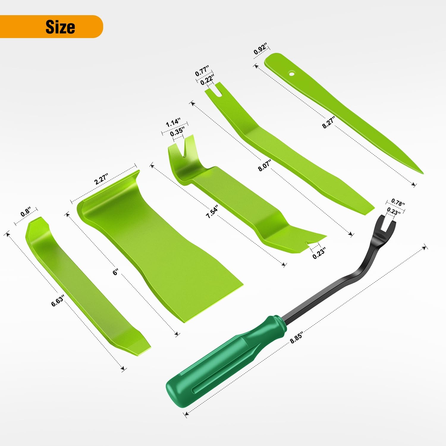 Auto Trim Removal Tool Kit 6PCS NoScratch Tools for Car Audio & Molding