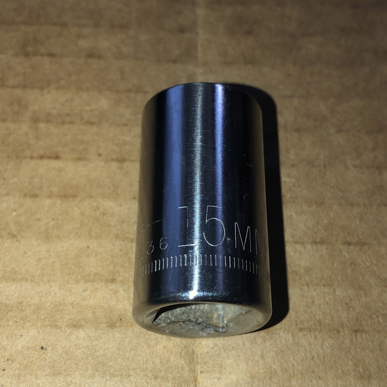 Craftsman USA 15mm 12 Point 1/2″ Drive Socket 44236 Inverted G1 Series