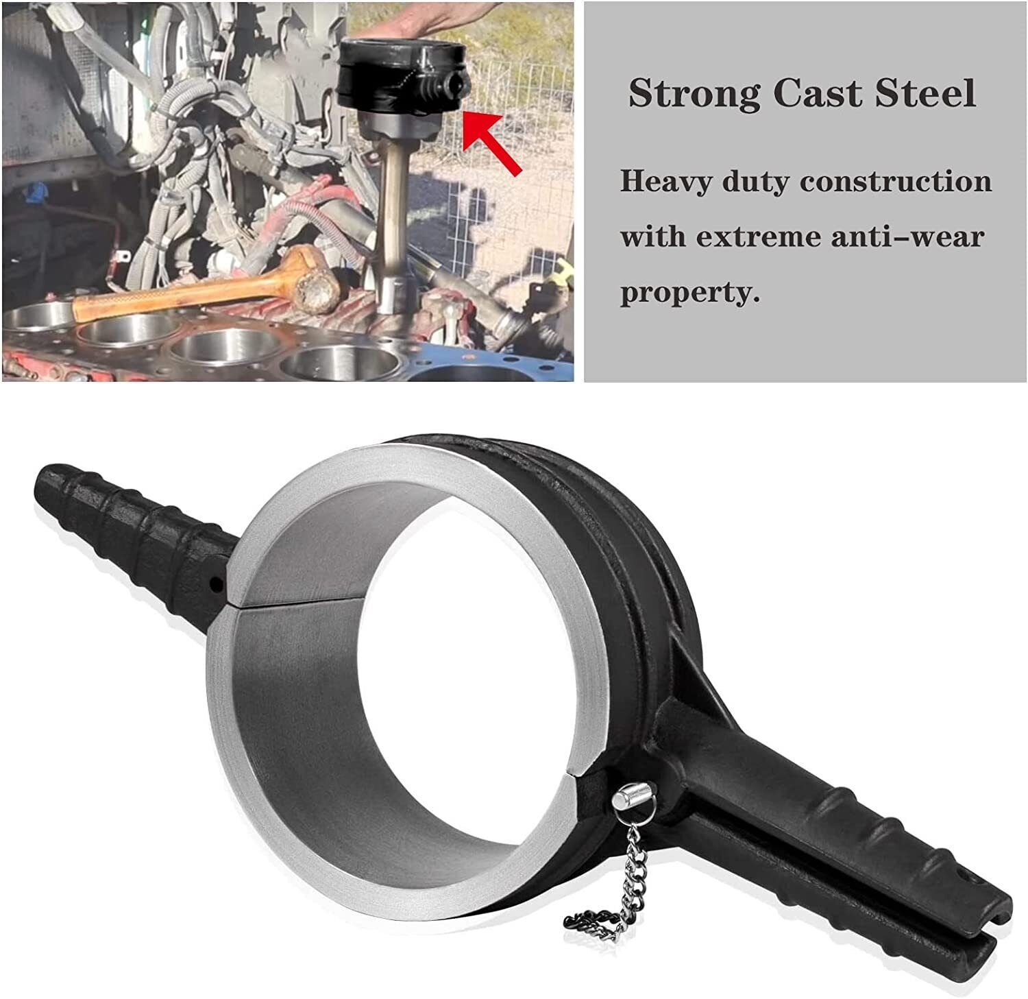 7040 Piston Ring Compressor Tool For CAT Cummins Diesel ISX 3400 C-15 5.40»