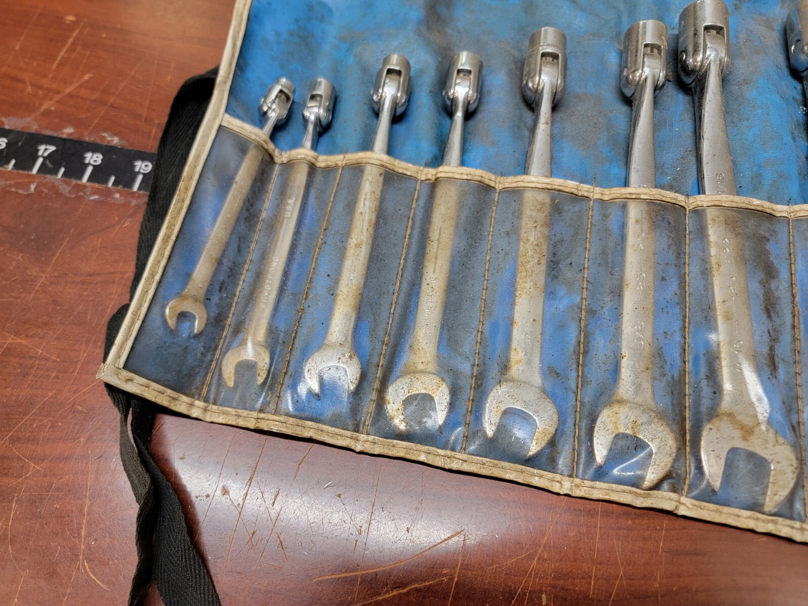ARMSTRONG TOOLS FLEX HEAD SWIVEL WRENCH LOT 29-348 COMPLETE SET OF 8 USA MADE
