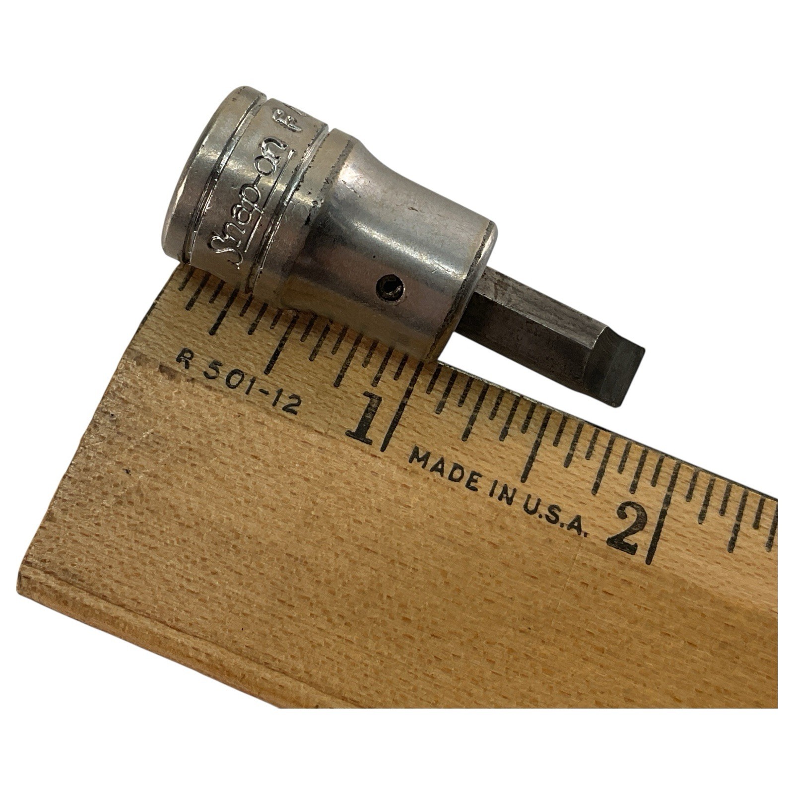Snap-on Tools F42 Chrome Socket Bit 3/8″ Drive 5/32″ Hex USA Made Good Used