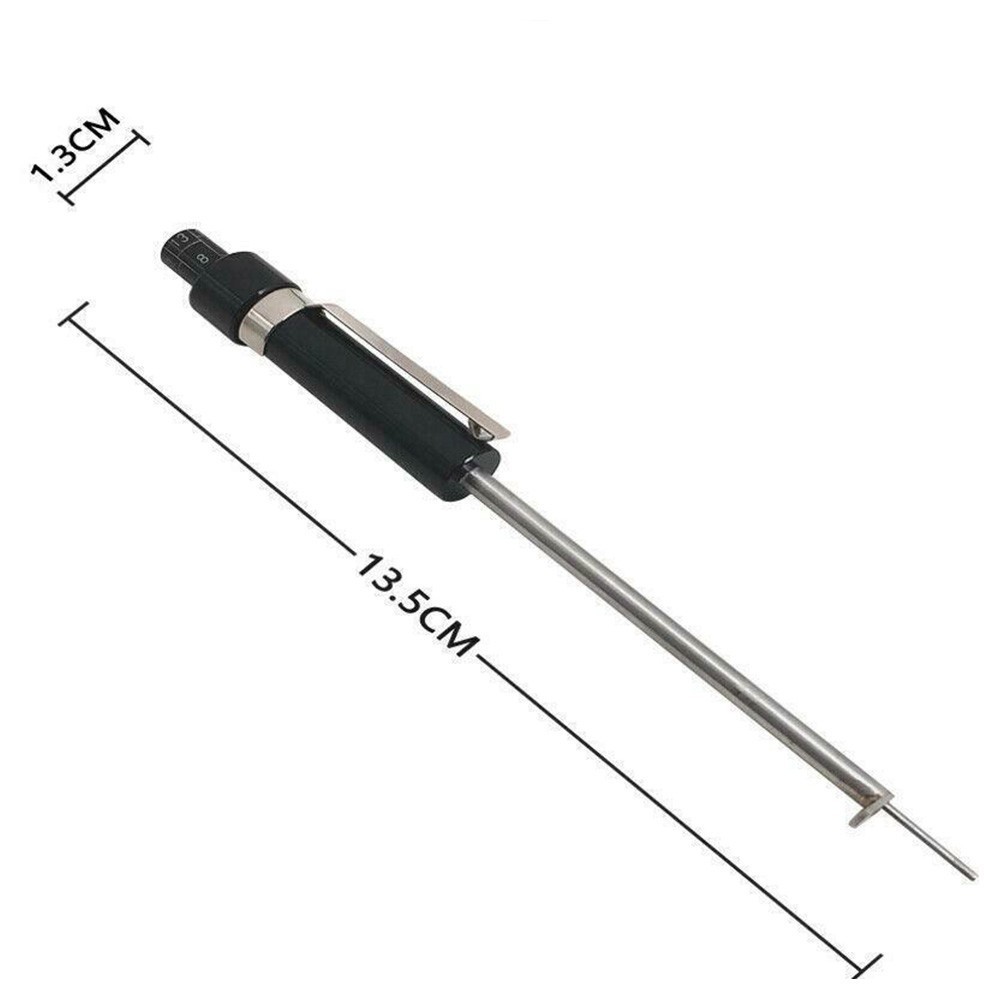 Vehicle Brake Pad Thickness Gauge Tester Measuring Tool Measurment Fit Black