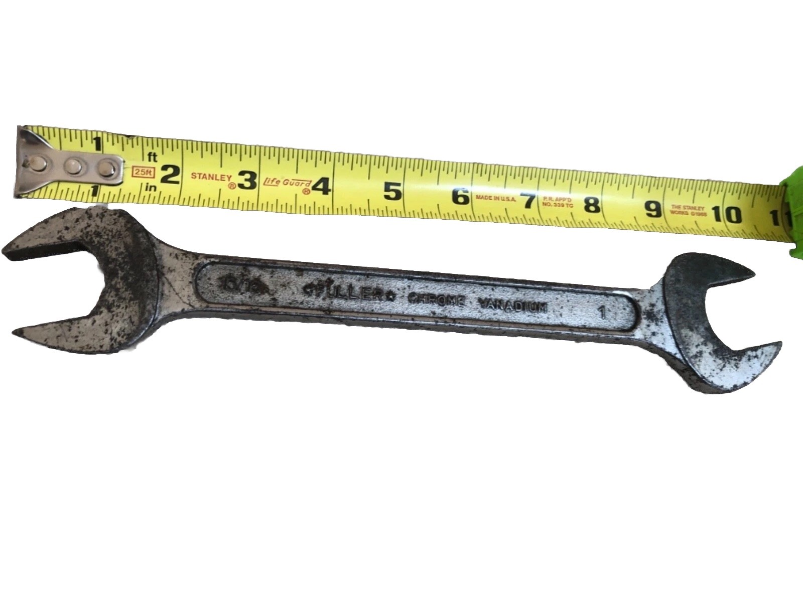 RARE FULLER 15 / 16″ X 1” Open End Wrench Chrome Vanadium Forged Made In Japan