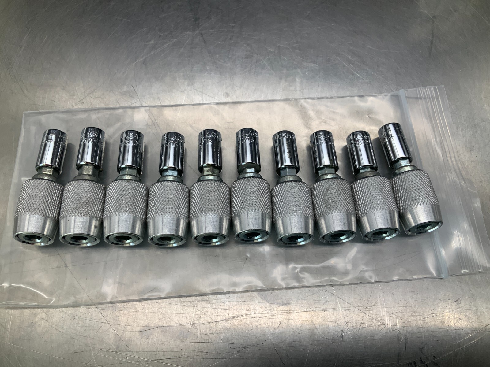(10)Blackhawk By Proto 1/4″ Drive socket w/Quick Change Connector for Screw Bits
