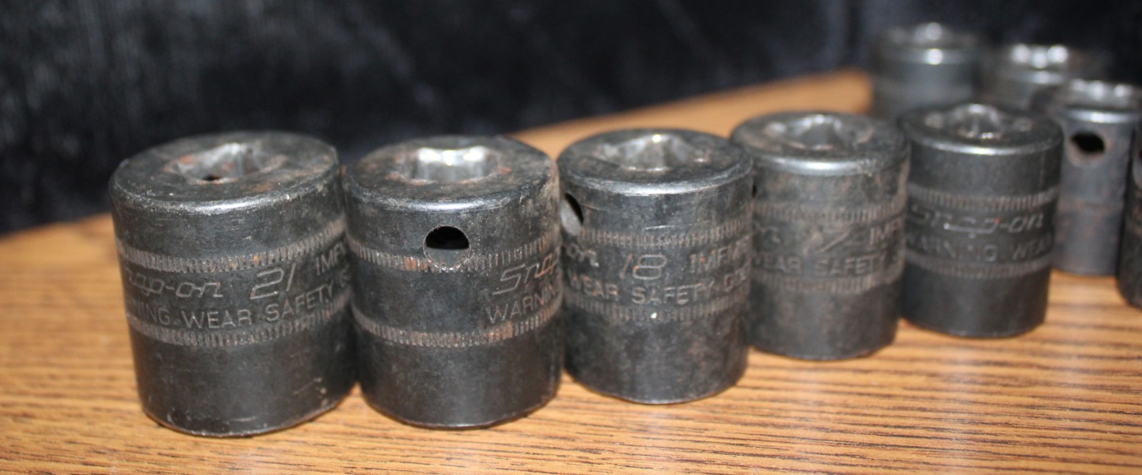 Snap On 6 pt IMFM 3/8″ Dr. 12 pc. Impact Shallow Socket Set 8mm-21mm – NO 10mm