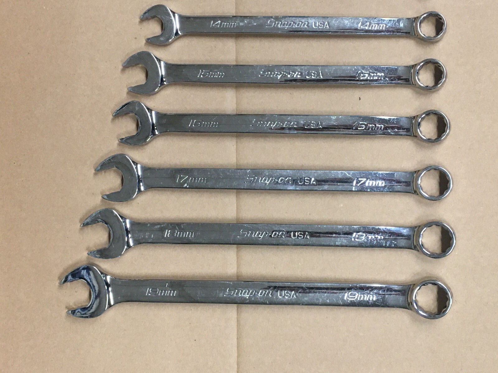 Snap On 13pc Metric Wrench Set – 7mm-19mm – Flank Drive Plus – Slightly Used
