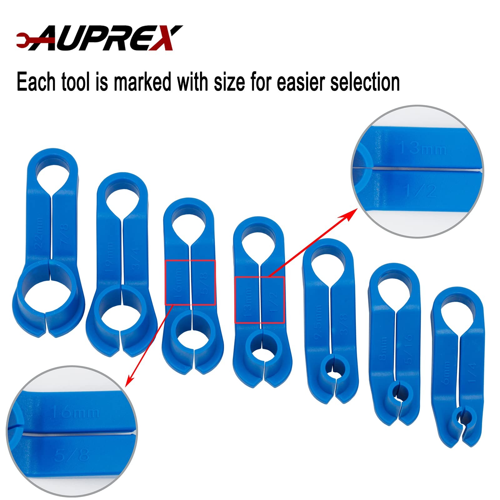7PCS AC Fuel Line Disconnect Tool Set for Most Ford/GM/Chrysler/Mazda,Includes 1