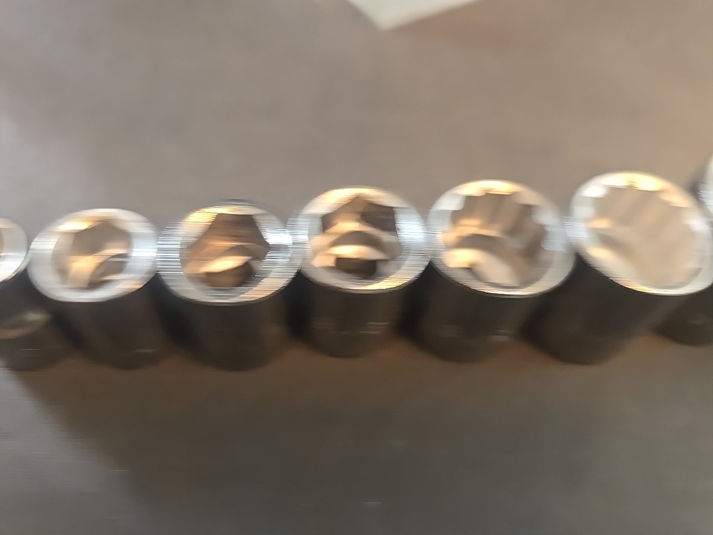 9pc. 3/8″ Dr. SAE Bonney Shallow Socket Set USA Excellent