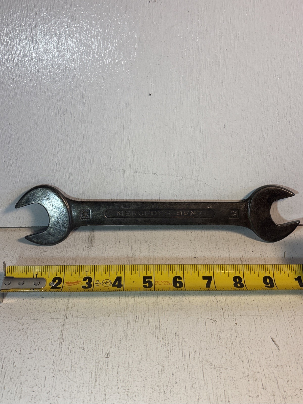 MERCEDES BENZ HAZET DIN 3110 SPANNER 27mm & 24mm GERMAN MADE ORIGINAL EQUIPMENT