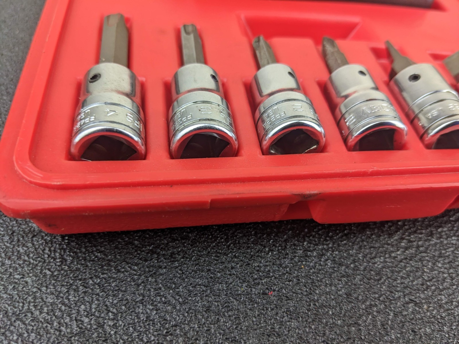 #bp060 Snap On Tools PIT208 EPIT208 3/8” Impact Driver Set 8 pcs with Case