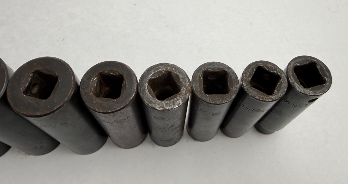 MAC Tools 10pc SAE 1/2” Deep Impact Socket Set 6 Point 1/2″ – 11/4″