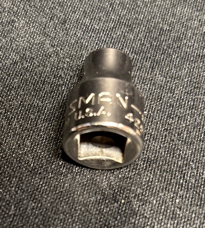 VTG Craftsman 1/4in. 6 Point 3/8″Socket 42999 Inverse G Replacement Great Con.