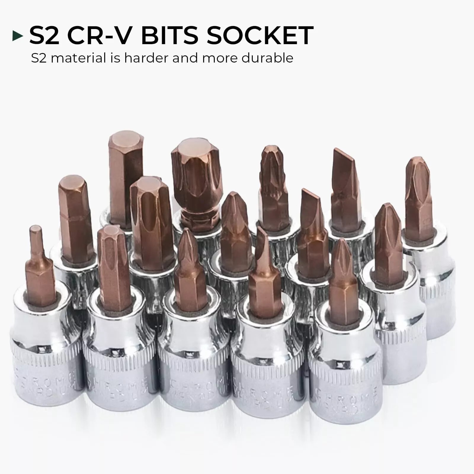 121-Piece Socket Set,1/2»+3/8»+1/4» Drive ,Metric,4-32mm,CR-V,LifeTime