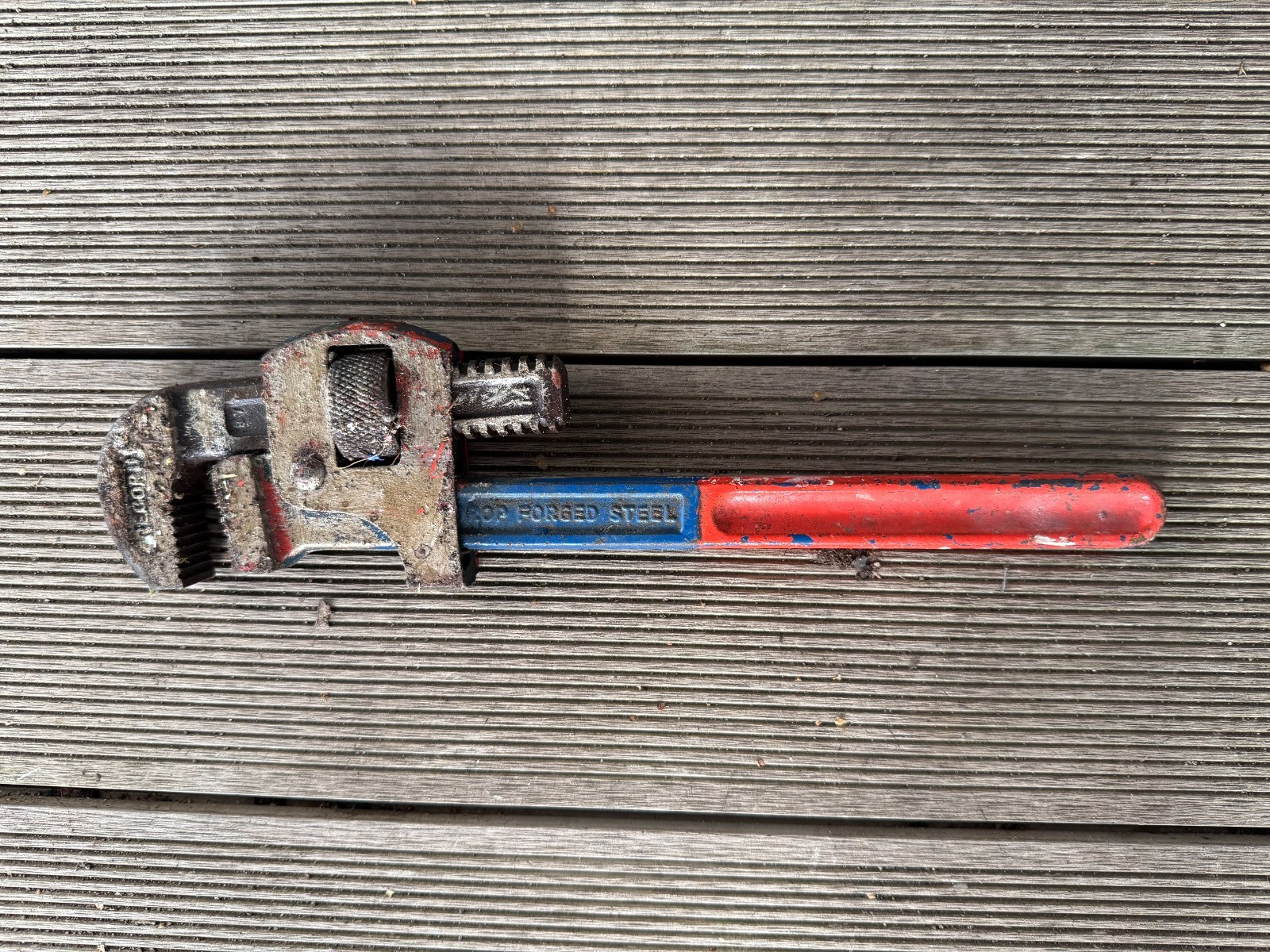 Record 14 Stilson Adjustable Pipe Wrench Spanner Vintage