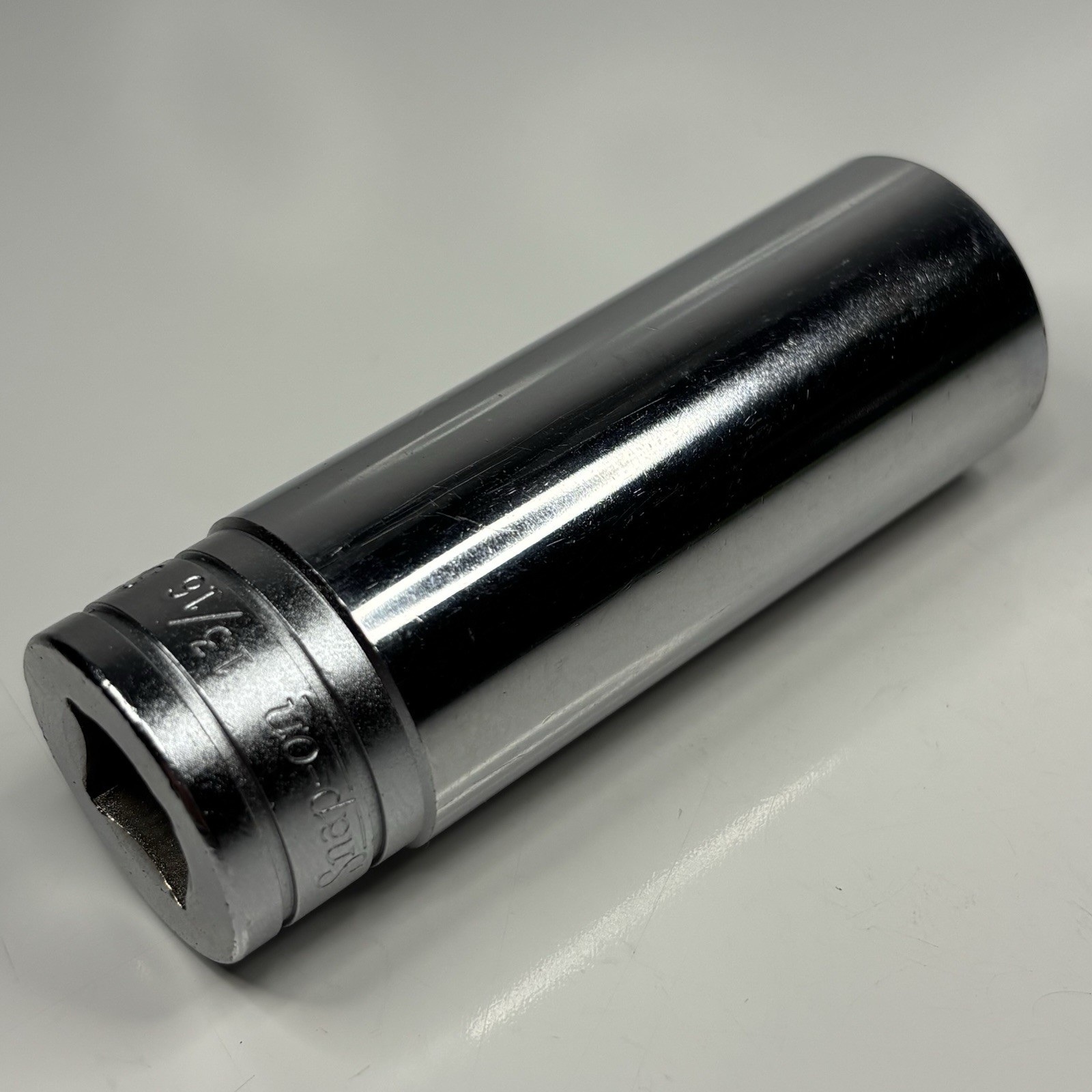 Snap On Tool S261 1/2 Dr 12Pt SAE 13/16 Flank Dr Deep Chrome Socket USA 1985 VGC