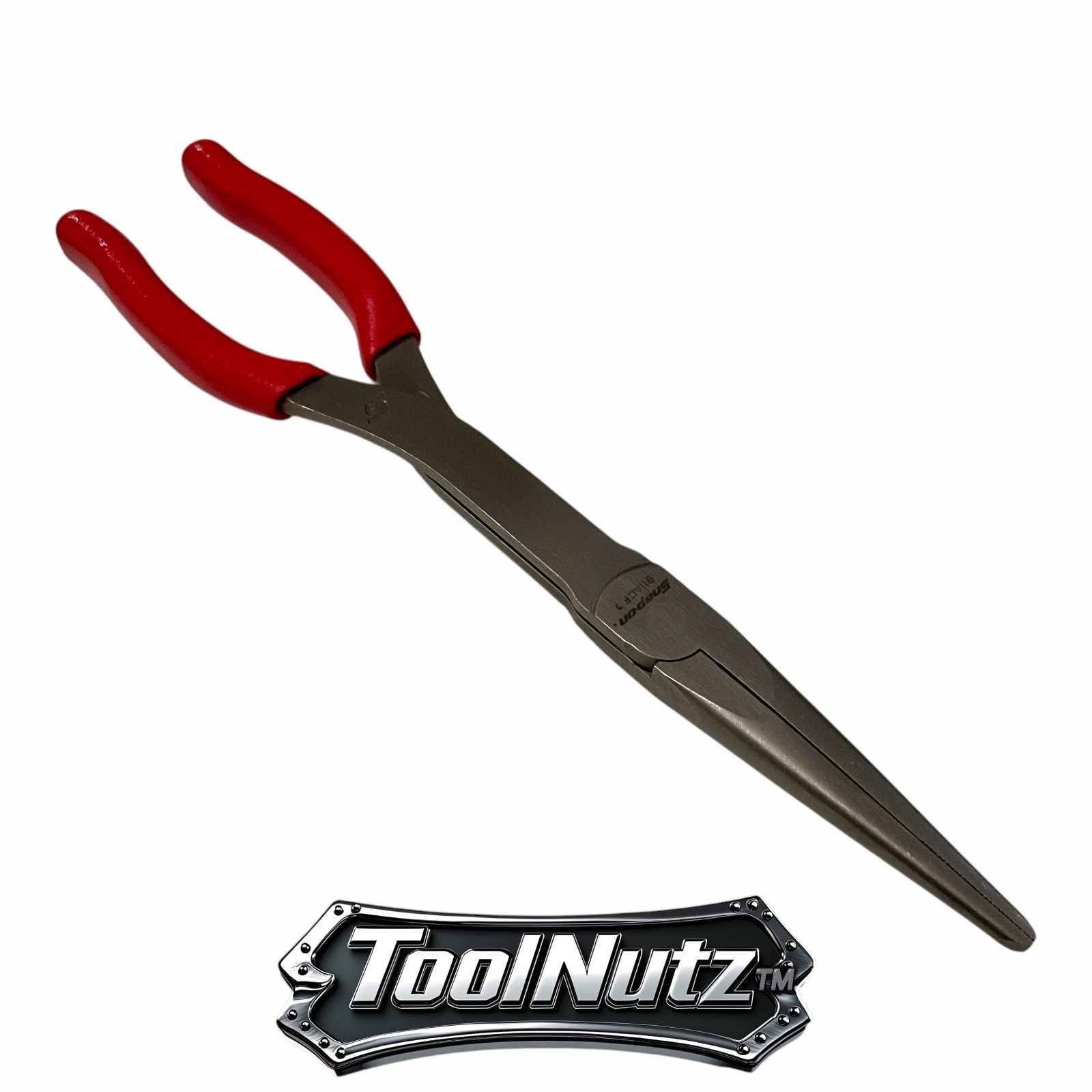 Snap-on Tools NEW 911ACF 11″in. RED Soft Grip Rounded Jaw Needle Nose Pliers USA